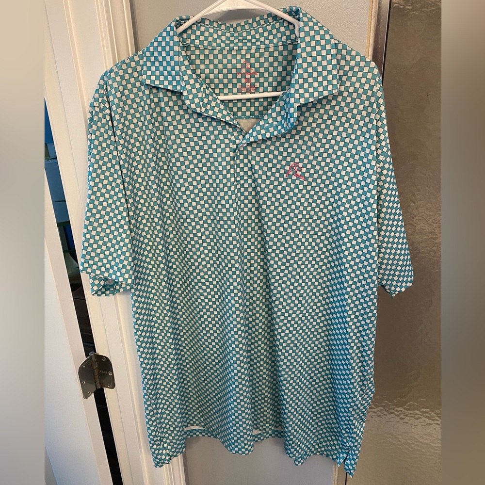 Rhoback XL Checkered Polo